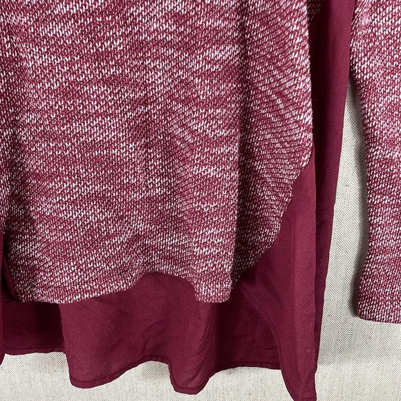 Lucky Brand > Red Layered Long Sleeve Top Small - Picture 3 of 6